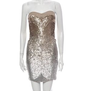 Matthew Williamson sequin strapless cocktail dress